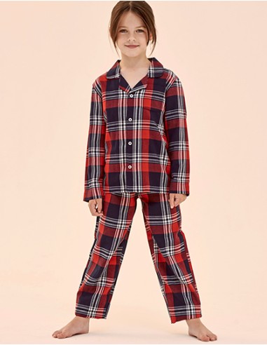 S-SM074-Kids Tartan Lounge Set